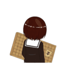 彼女は将棋をする2（個別スタンプ：9）