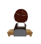 彼女は将棋をする2（個別スタンプ：11）