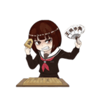 彼女は将棋をする2（個別スタンプ：12）