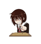 彼女は将棋をする2（個別スタンプ：14）