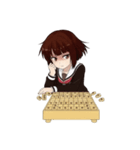 彼女は将棋をする2（個別スタンプ：15）