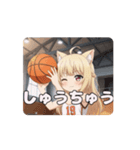 バスケはちみアニメーション（個別スタンプ：10）