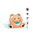 やさしいくまの冬暖（個別スタンプ：9）