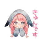 たれ耳うさぎ女子の♡ぴえん返し（個別スタンプ：10）