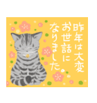 年末年始をお祝いする猫スタンプ（個別スタンプ：3）