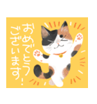 年末年始をお祝いする猫スタンプ（個別スタンプ：14）