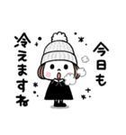 毎年使える♡ゆるかわガール 冬（個別スタンプ：6）