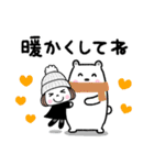毎年使える♡ゆるかわガール 冬（個別スタンプ：9）