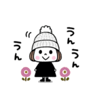 毎年使える♡ゆるかわガール 冬（個別スタンプ：16）