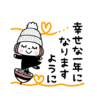 毎年使える♡ゆるかわガール 冬（個別スタンプ：40）