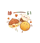 大人にかわいい♡美味しい秋冬水彩スタンプ（個別スタンプ：9）