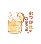 大人にかわいい♡美味しい秋冬水彩スタンプ（個別スタンプ：22）