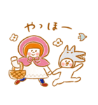 《冬色♡ほんわか言葉》ハナチャンと猫（個別スタンプ：15）