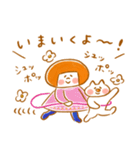 《冬色♡ほんわか言葉》ハナチャンと猫（個別スタンプ：17）