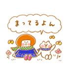 《冬色♡ほんわか言葉》ハナチャンと猫（個別スタンプ：18）