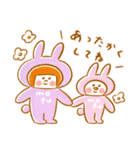 《冬色♡ほんわか言葉》ハナチャンと猫（個別スタンプ：26）