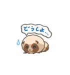 動くまんまるたぬき1（個別スタンプ：4）