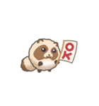 動くまんまるたぬき1（個別スタンプ：7）