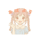 ゆるかわいい女の子の日常（個別スタンプ：1）