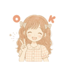 ゆるかわいい女の子の日常（個別スタンプ：2）
