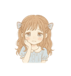 ゆるかわいい女の子の日常（個別スタンプ：5）