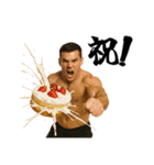 誕生日を祝うマッチョ（個別スタンプ：21）