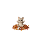 【秋】もふもふ猫・エモーション（個別スタンプ：21）