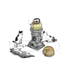 動く！吹き出しに群がる猫5（個別スタンプ：4）