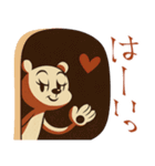 mottoのレトロスタンプ♡敬語（個別スタンプ：7）