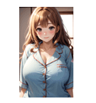 パジャマガール3写真（個別スタンプ：2）