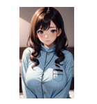 パジャマガール3写真（個別スタンプ：3）
