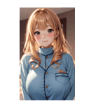 パジャマガール3写真（個別スタンプ：4）