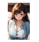 パジャマガール3写真（個別スタンプ：5）