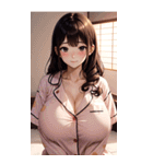 パジャマガール3写真（個別スタンプ：8）