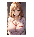 パジャマガール3写真（個別スタンプ：13）