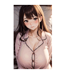 パジャマガール3写真（個別スタンプ：18）