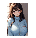 パジャマガール3写真（個別スタンプ：24）