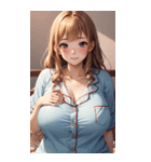 パジャマガール3写真（個別スタンプ：25）