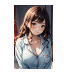パジャマガール3写真（個別スタンプ：26）