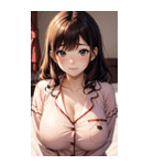 パジャマガール3写真（個別スタンプ：27）