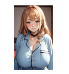 パジャマガール3写真（個別スタンプ：36）