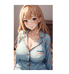 パジャマガール3写真（個別スタンプ：39）