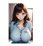 パジャマガール3写真（個別スタンプ：40）