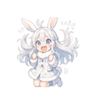 雪うさぎのドタバタ日常絵文字（個別スタンプ：31）