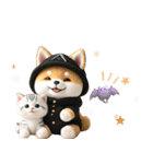 豆柴とねこ♡文字なし（個別スタンプ：3）