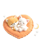 豆柴とねこ♡文字なし（個別スタンプ：4）