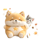 豆柴とねこ♡文字なし（個別スタンプ：10）