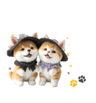 豆柴とねこ♡文字なし（個別スタンプ：12）