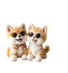 豆柴とねこ♡文字なし（個別スタンプ：18）