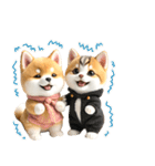 豆柴とねこ♡文字なし（個別スタンプ：20）